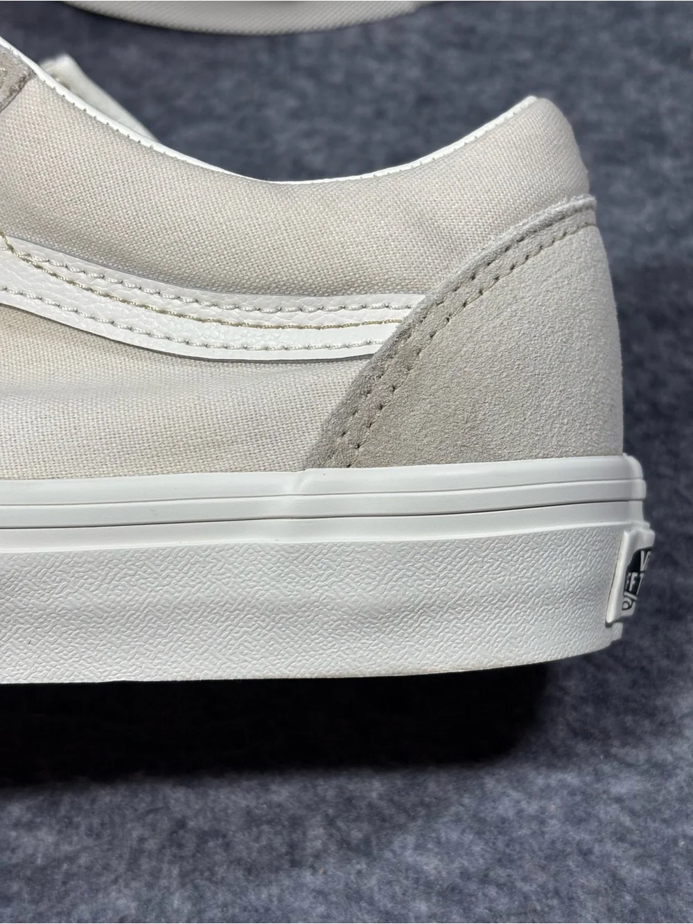 New Vans Old Skool Sneakers in White with Red Laces
